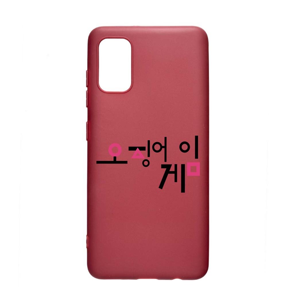 Husa Silicon Compatibila cu Samsung Galaxy A41, Squid Game - Korean, rezistenta la uzura, anti-alunecare, Pomegranate, PG850