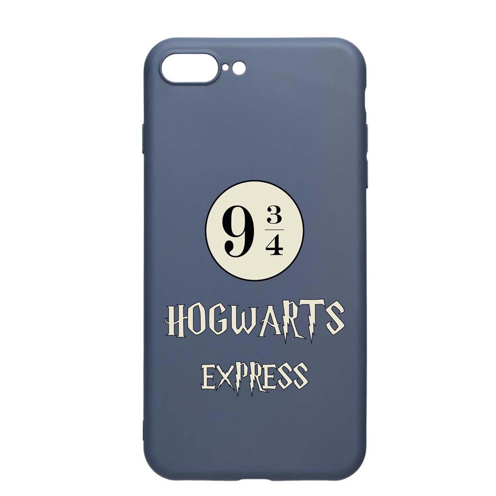 Husa Silicon Compatibila Cu Apple iPhone 8 Plus / 7 Plus, Hogwarts Express, rezistenta la uzura, anti-alunecare, AlaskanBlue, AB862