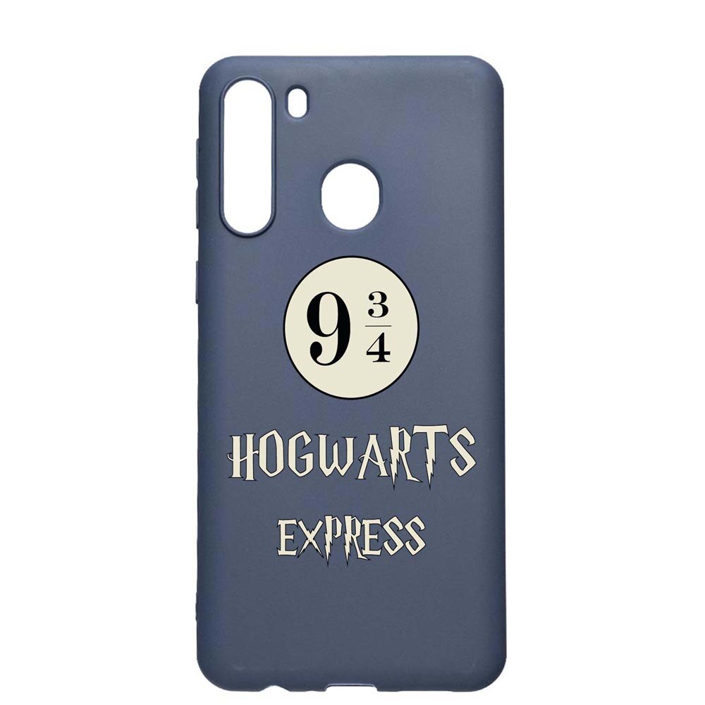 Husa Silicon Compatibila Cu Samsung Galaxy A21, Hogwarts Express, rezistenta la uzura, anti-alunecare, AlaskanBlue, AB862
