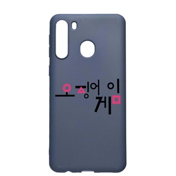 Husa Silicon Compatibila Cu Samsung Galaxy A21, Squid Game - Korean, rezistenta la uzura, anti-alunecare, AlaskanBlue, AB850 Husa Silicon Compatibila Cu Samsung Galaxy A21, Squid Game - Korean, rezistenta la uzura, anti-alunecare, AlaskanBlue, AB850