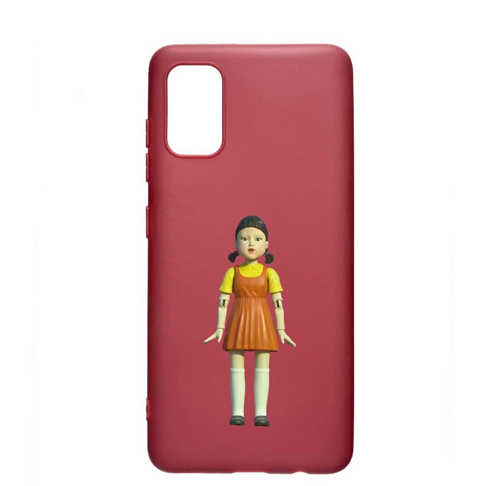 Husa Silicon Compatibila cu Samsung Galaxy A51, Squid Game - Doll Girl, rezistenta la uzura, anti-alunecare, Pomegranate, PG851