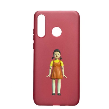 Husa Silicon Compatibila cu Huawei P30 Lite, Squid Game - Doll Girl, rezistenta la uzura, anti-alunecare, Pomegranate, PG851 Husa Silicon Compatibila cu Huawei P30 Lite, Squid Game - Doll Girl, rezistenta la uzura, anti-alunecare, Pomegranate, PG851