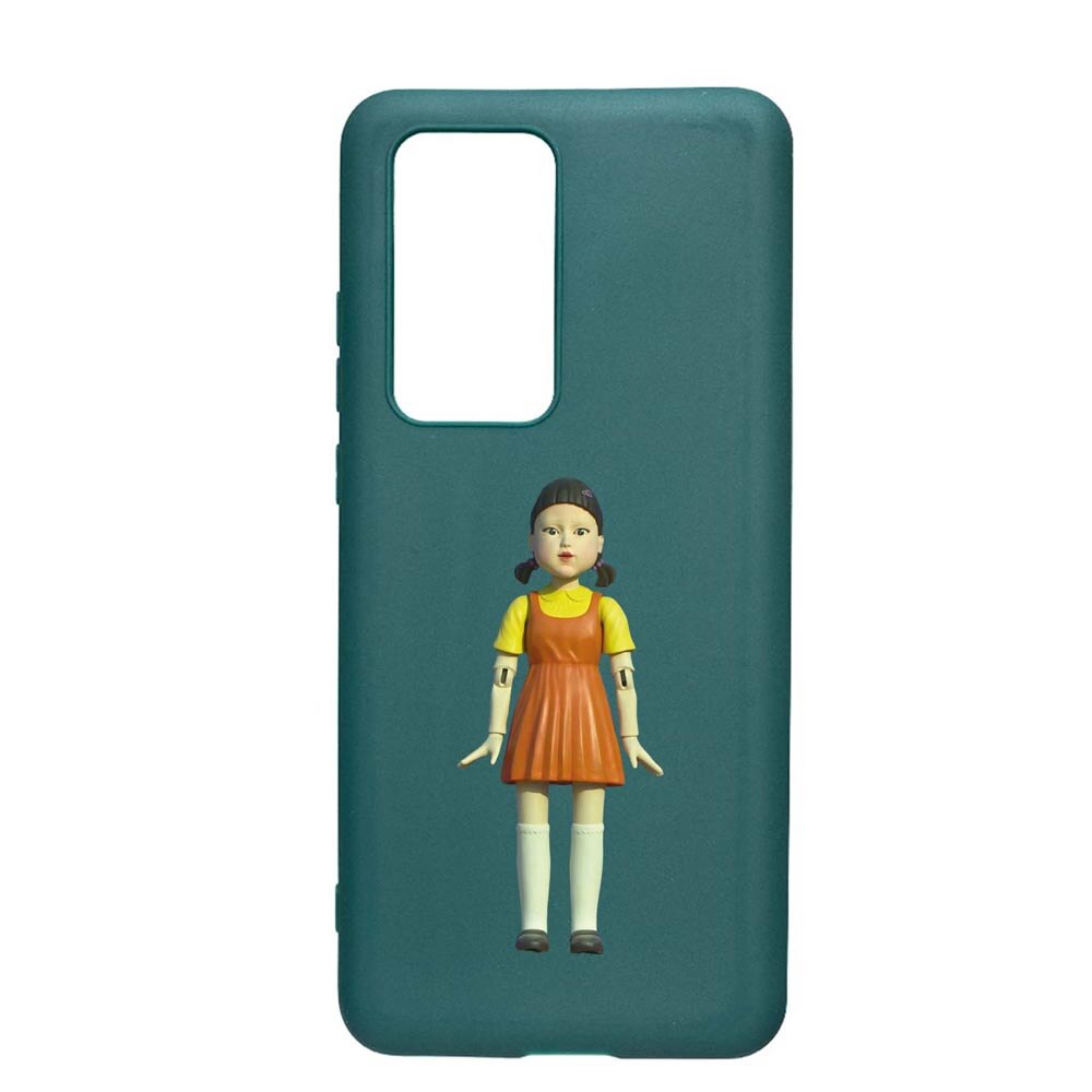 Husa Silicon Compatibila cu Samsung Galaxy S20 FE 4G, Squid Game - Doll Girl, rezistenta la uzura, anti-alunecare, ForestGreen, FG851
