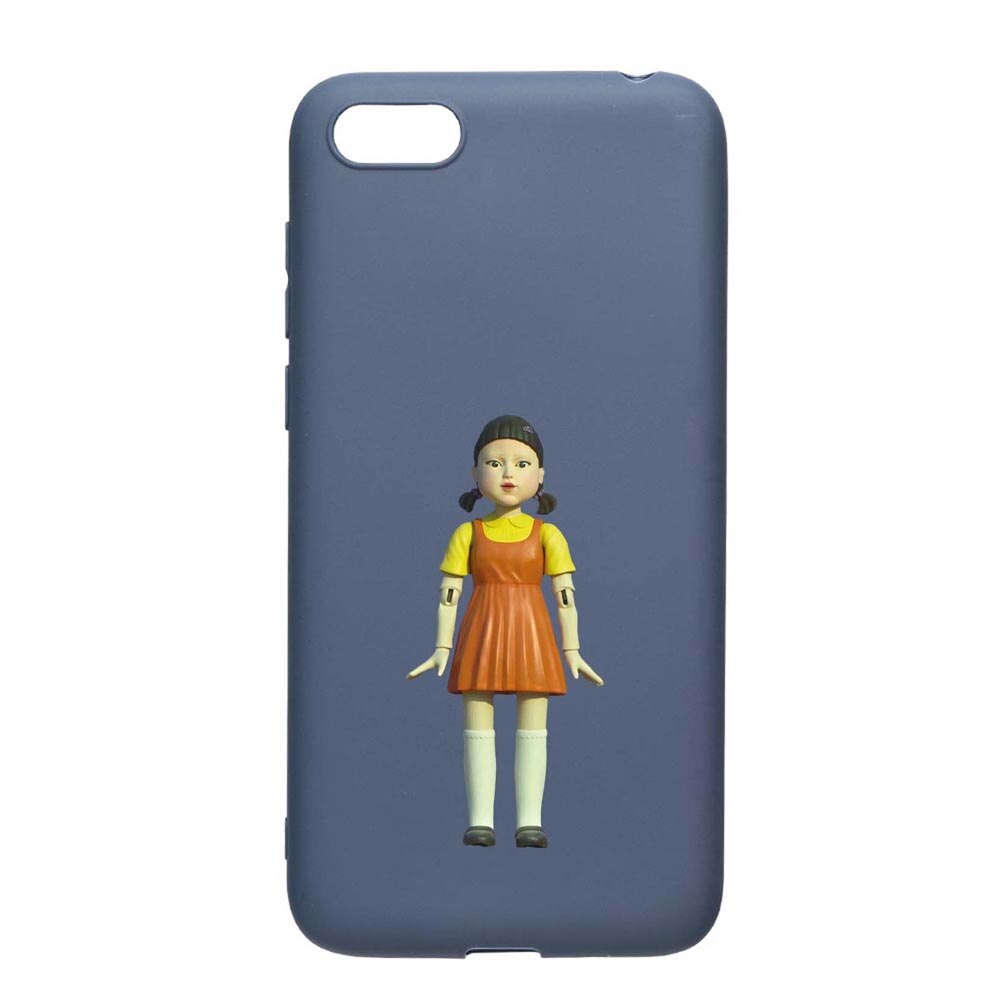 Husa Silicon Compatibila Cu Huawei Y6 Prime 2019, Squid Game - Doll Girl, rezistenta la uzura, anti-alunecare, AlaskanBlue, AB851