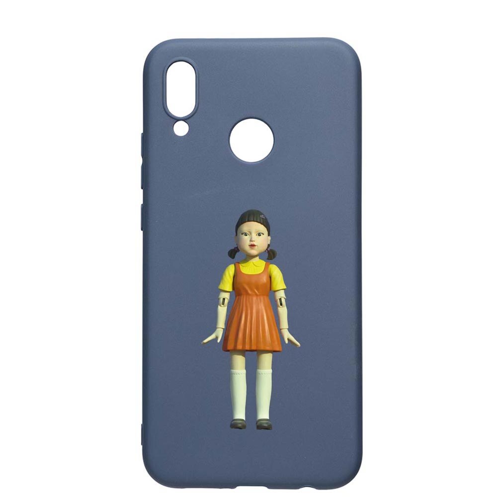 Husa Silicon Compatibila Cu Huawei P20 Lite, Squid Game - Doll Girl, rezistenta la uzura, anti-alunecare, AlaskanBlue, AB851