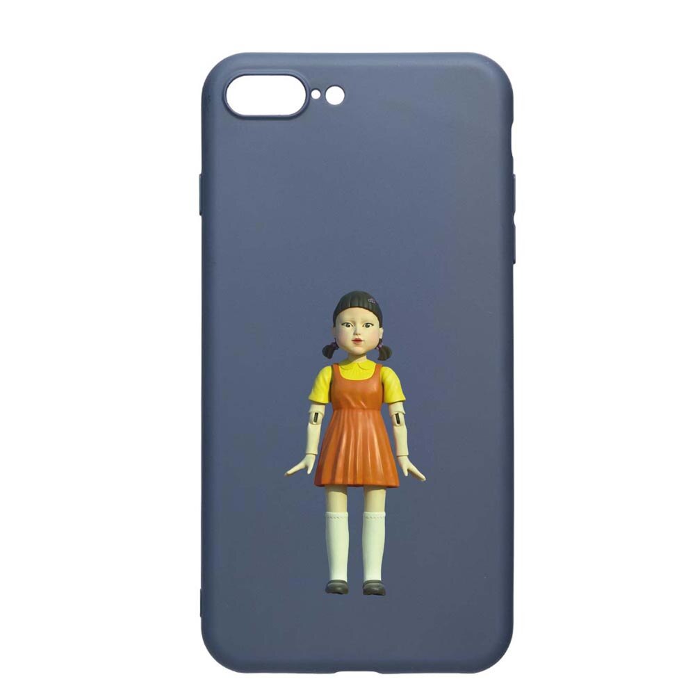 Husa Silicon Compatibila Cu Apple iPhone 8 Plus / 7 Plus, Squid Game - Doll Girl, rezistenta la uzura, anti-alunecare, AlaskanBlue, AB851