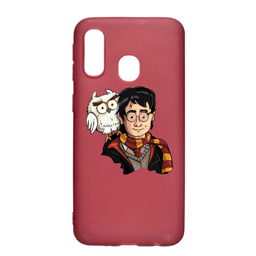 Husa Silicon Compatibila cu Samsung Galaxy A40, Harry Potter Hogwarts, rezistenta la uzura, anti-alunecare, Pomegranate, PG868