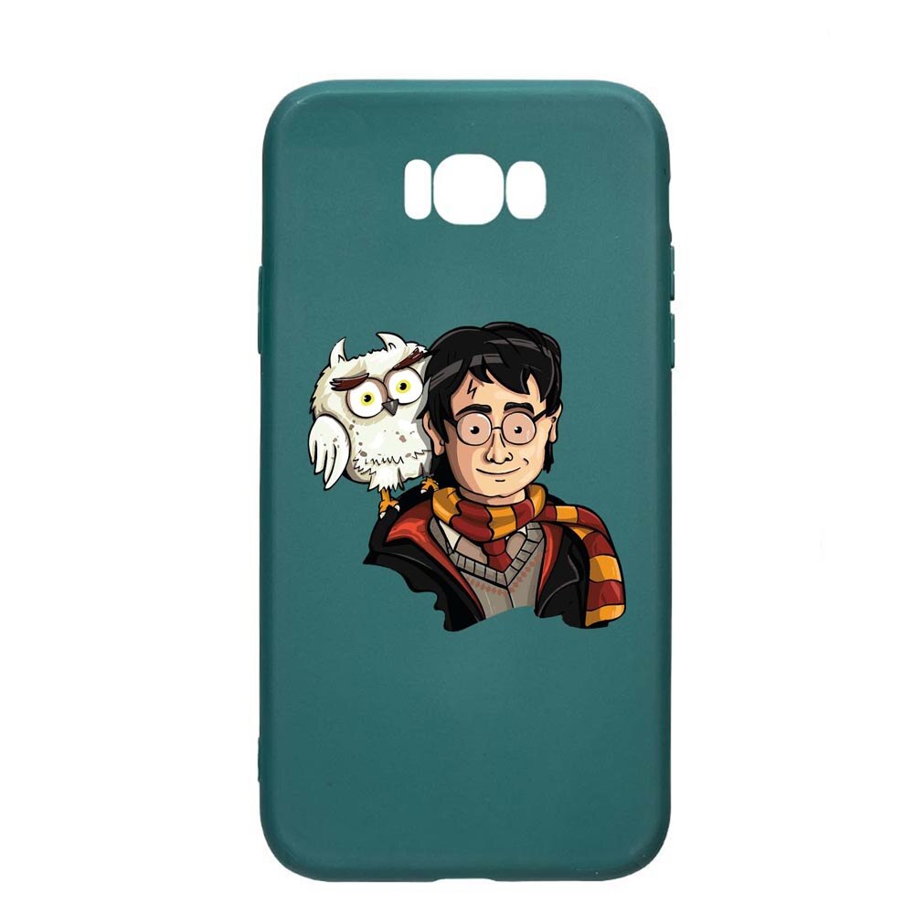 Husa Silicon Compatibila cu Samsung Galaxy S8, Harry Potter Hogwarts, rezistenta la uzura, anti-alunecare, ForestGreen, FG868