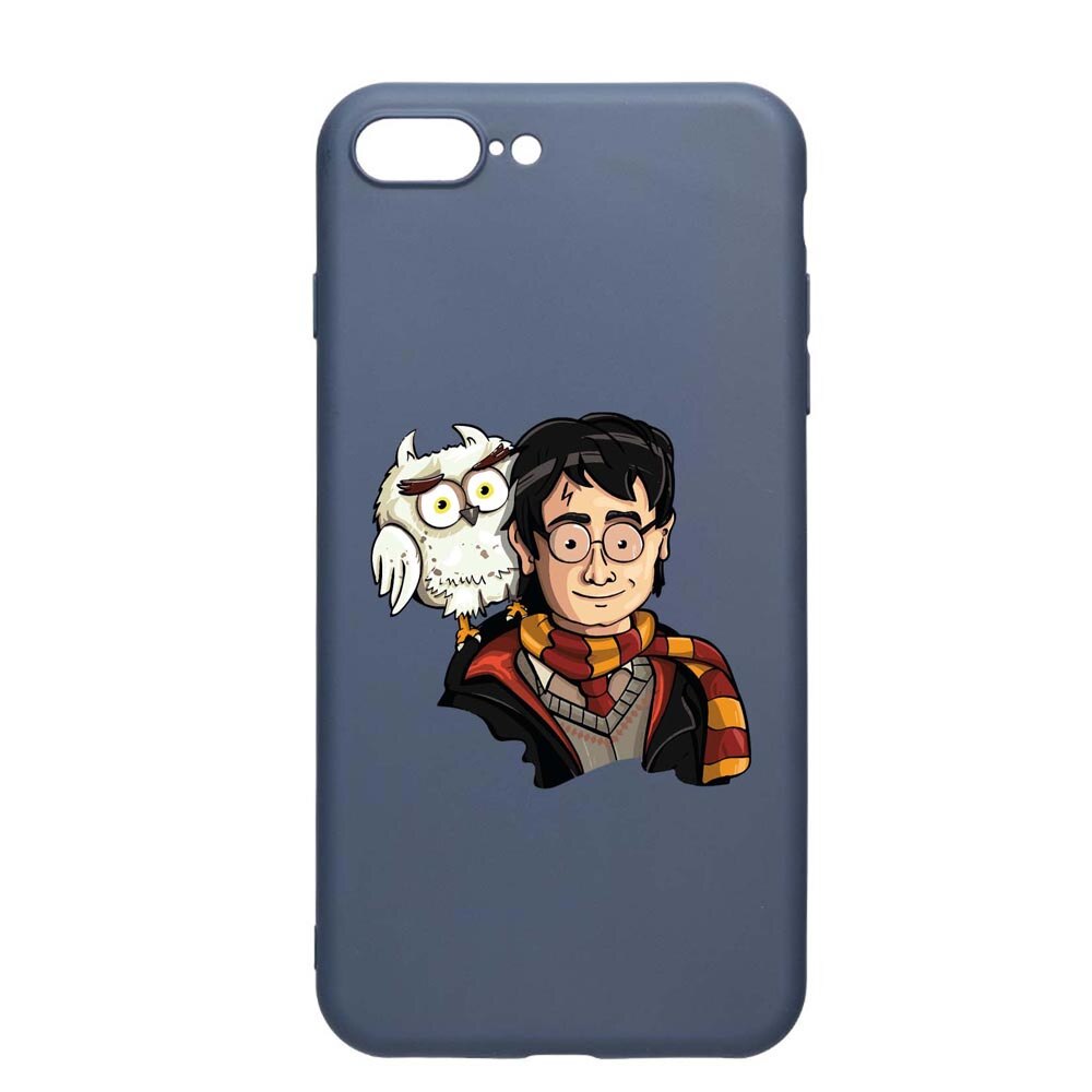 Husa Silicon Compatibila Cu Apple iPhone 8 Plus / 7 Plus, Harry Potter Hogwarts, rezistenta la uzura, anti-alunecare, AlaskanBlue, AB868