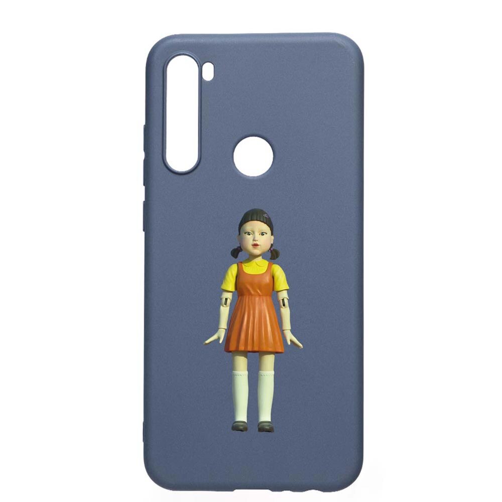 Husa Silicon Compatibila Cu Xiaomi Redmi Note 8T, Squid Game - Doll Girl, rezistenta la uzura, anti-alunecare, AlaskanBlue, AB851