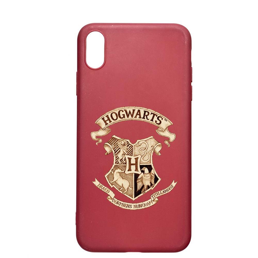 Husa Silicon Compatibila cu Apple iPhone XS / X, Hogwarts Harry Potter, rezistenta la uzura, anti-alunecare, Pomegranate, PG852