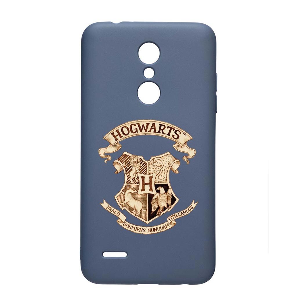 Husa Silicon Compatibila Cu LG K11 / K11 Plus / K10 2018, Hogwarts Harry Potter, rezistenta la uzura, anti-alunecare, AlaskanBlue, AB852