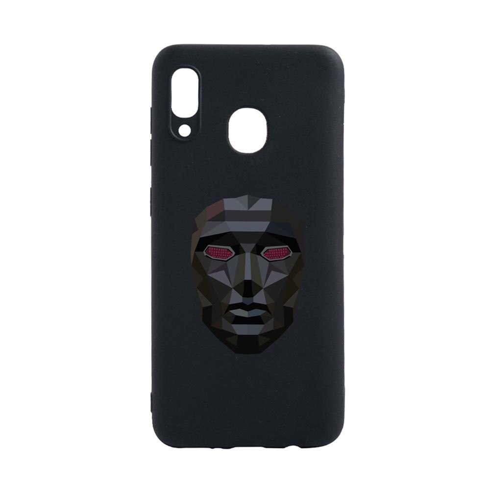Husa Silicon Compatibila Cu Samsung Galaxy A20, Squid Game - Mask Front Man, rezistenta la uzura, anti-alunecare, B844