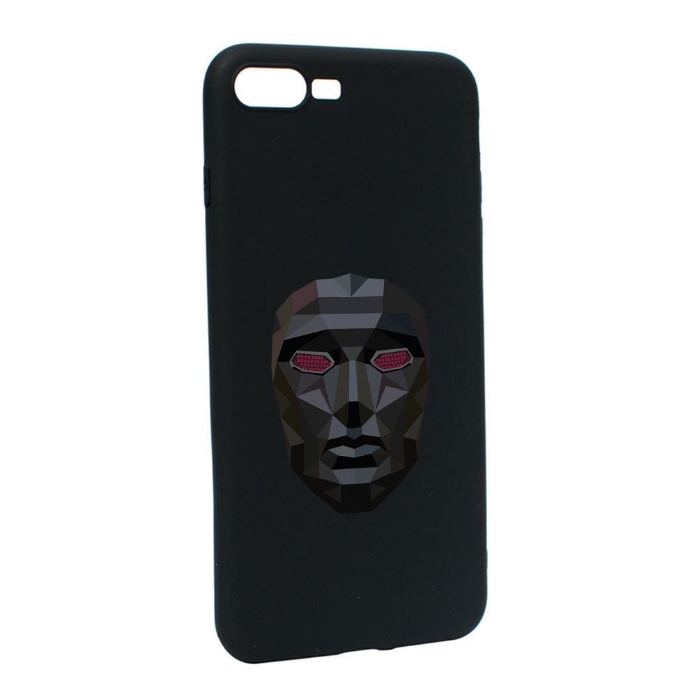 Husa Silicon Compatibila Cu Apple iPhone 7 Plus / 8 Plus, Squid Game - Mask Front Man, rezistenta la uzura, anti-alunecare, B844
