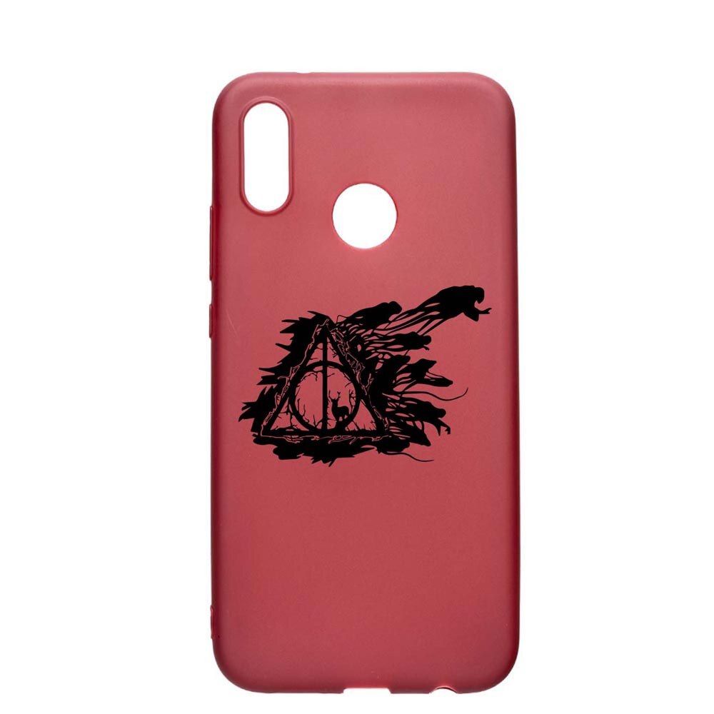 Husa Silicon Compatibila cu Huawei P20 Lite, Deathly Hallows - Harry Potter, rezistenta la uzura, anti-alunecare, Pomegranate, PG854