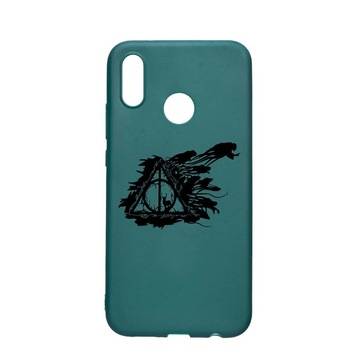 Husa Silicon Compatibila cu Samsung Galaxy A30s, Deathly Hallows - Harry Potter, rezistenta la uzura, anti-alunecare, ForestGreen, FG854 Husa Silicon Compatibila cu Samsung Galaxy A30s, Deathly Hallows - Harry Potter, rezistenta la uzura, anti-alunecare, ForestGreen, FG854