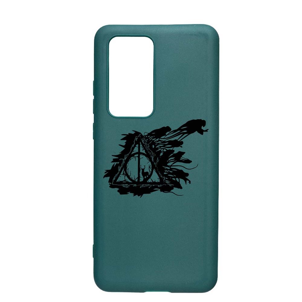 Husa Silicon Compatibila cu Samsung Galaxy S20 FE 5G, Deathly Hallows - Harry Potter, rezistenta la uzura, anti-alunecare, ForestGreen, FG854
