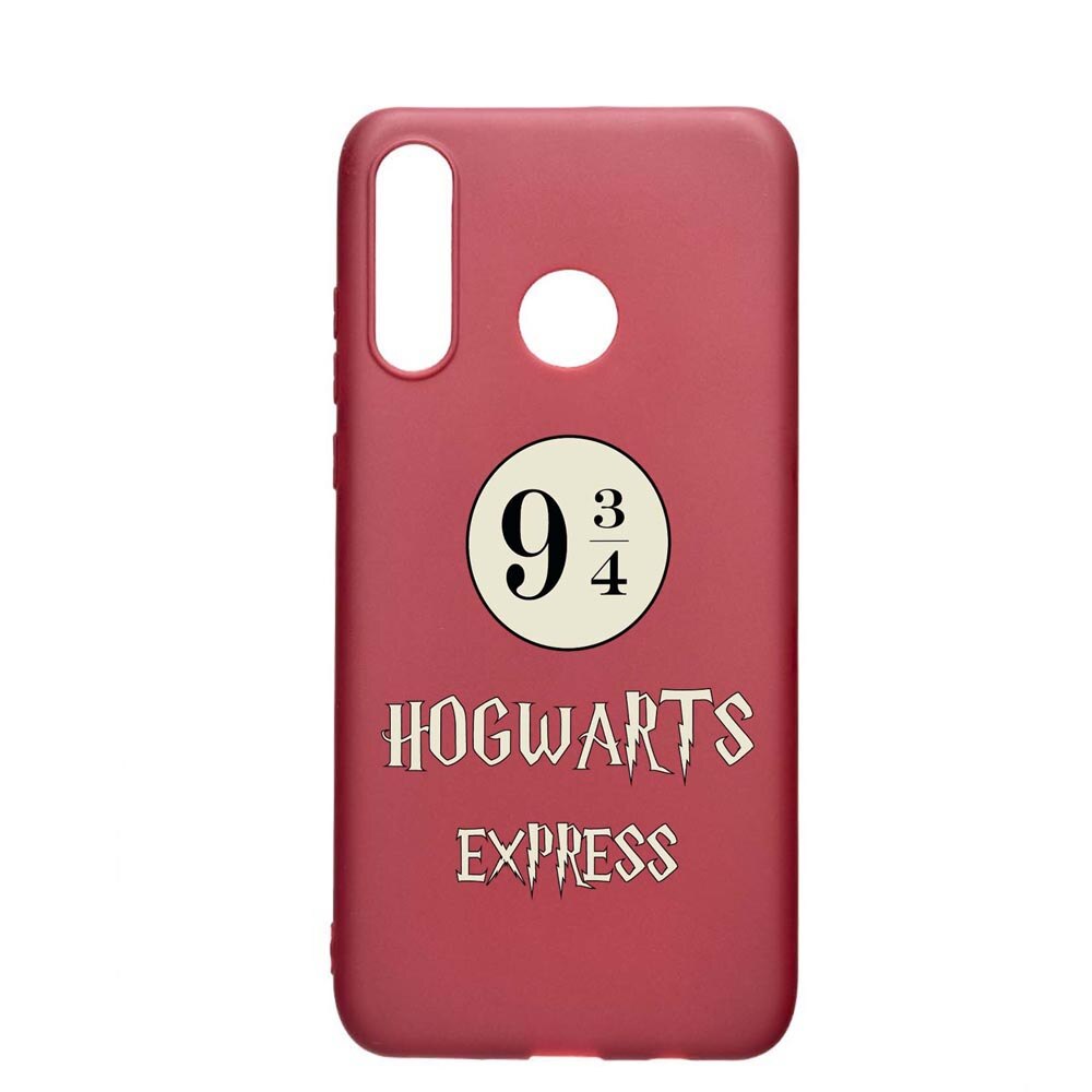Husa Silicon Compatibila cu Huawei P30 Lite, Hogwarts Express, rezistenta la uzura, anti-alunecare, Pomegranate, PG862