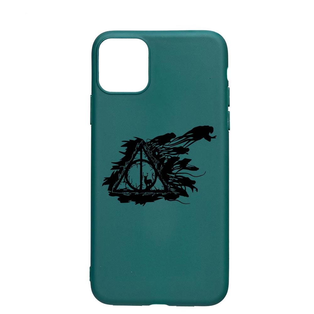 Husa Silicon Compatibila cu Samsung Galaxy Note 10 Lite / Galaxy A81, Deathly Hallows - Harry Potter, rezistenta la uzura, anti-alunecare, ForestGreen, FG854
