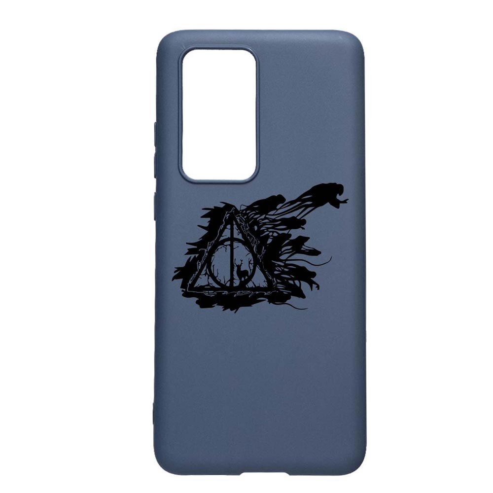 Husa Silicon Compatibila Cu Samsung Galaxy M02s, Deathly Hallows - Harry Potter, rezistenta la uzura, anti-alunecare, AlaskanBlue, AB854