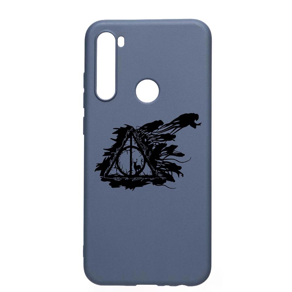Husa Silicon Compatibila Cu Xiaomi Redmi Note 8, Deathly Hallows - Harry Potter, rezistenta la uzura, anti-alunecare, AlaskanBlue, AB854