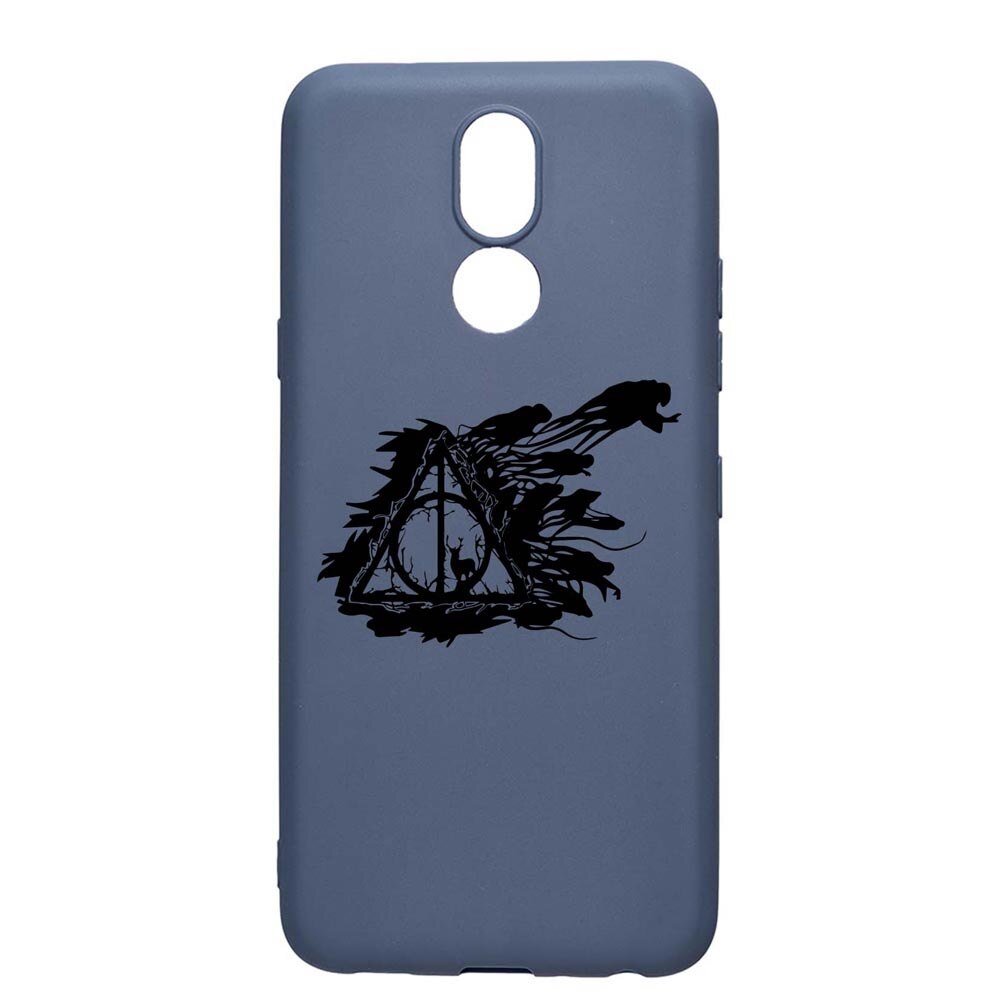 Husa Silicon Compatibila Cu Xiaomi LG K40, Deathly Hallows - Harry Potter, rezistenta la uzura, anti-alunecare, AlaskanBlue, AB854