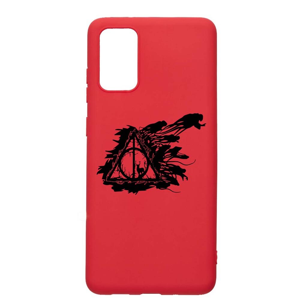 Husa Silicon Compatibila Cu Samsung Galaxy S20 Plus, Deathly Hallows - Harry Potter, rezistenta la uzura, anti-alunecare, Red, R854