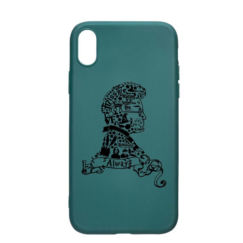 Husa Silicon Compatibila cu Xiaomi Redmi 9A, Harry Potter face, rezistenta la uzura, anti-alunecare, ForestGreen, FG855