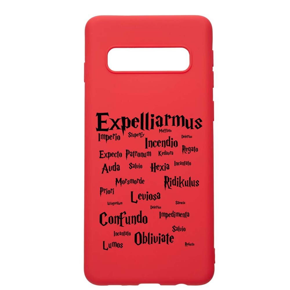 Husa Silicon Compatibila Cu Samsung Galaxy S10E, Harry Potter Spells, rezistenta la uzura, anti-alunecare, Red, R865