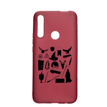 Husa Silicon Compatibila cu Huawei P Smart Z, Harry Potter Symbols, rezistenta la uzura, anti-alunecare, Pomegranate, PG866 Husa Silicon Compatibila cu Huawei P Smart Z, Harry Potter Symbols, rezistenta la uzura, anti-alunecare, Pomegranate, PG866