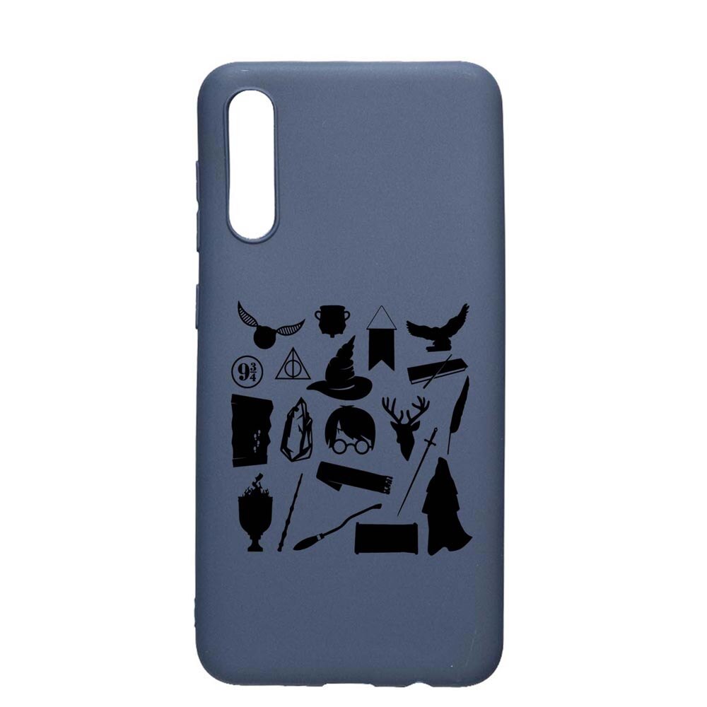 Husa Silicon Compatibila Cu Xiaomi Redmi 9A, Harry Potter Symbols, rezistenta la uzura, anti-alunecare, AlaskanBlue, AB866