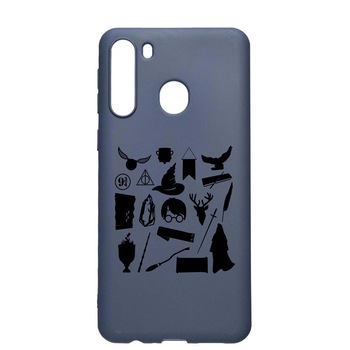 Husa Silicon Compatibila Cu Samsung Galaxy A21, Harry Potter Symbols, rezistenta la uzura, anti-alunecare, AlaskanBlue, AB866 Husa Silicon Compatibila Cu Samsung Galaxy A21, Harry Potter Symbols, rezistenta la uzura, anti-alunecare, AlaskanBlue, AB866