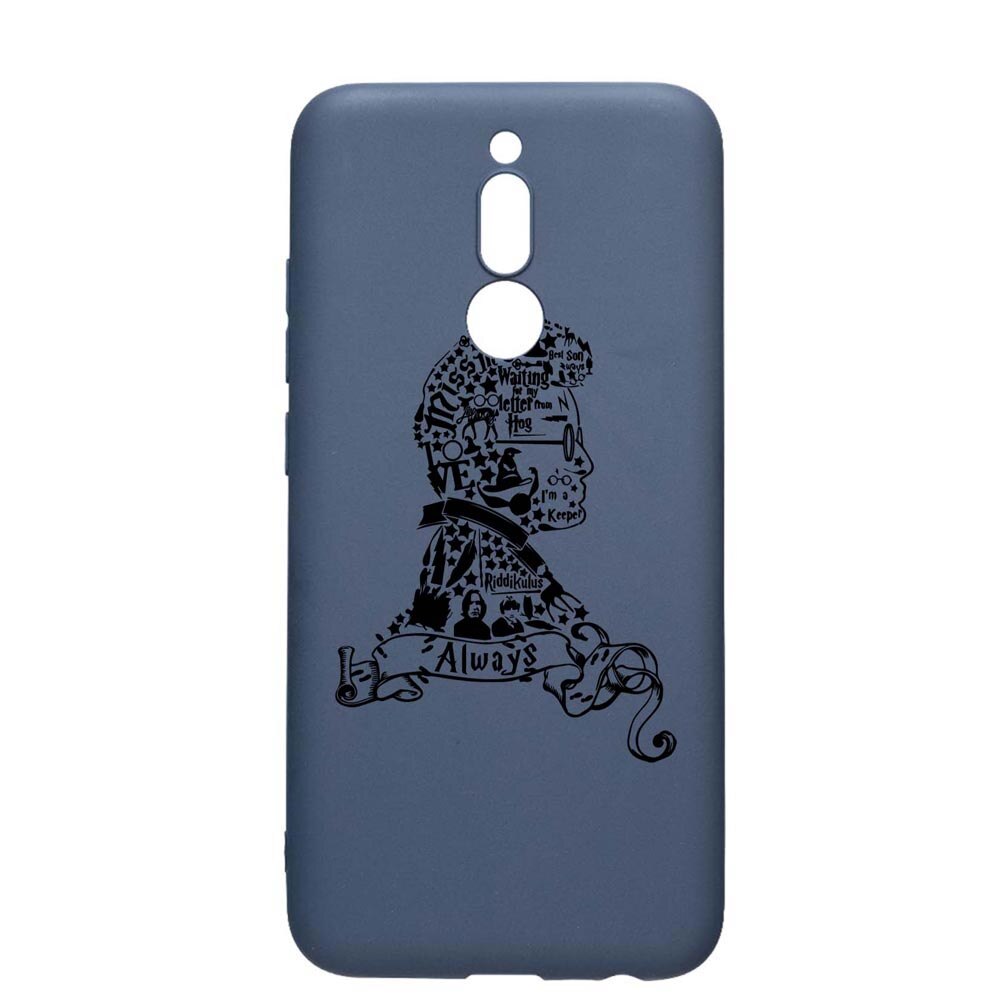 Husa Silicon Compatibila Cu Xiaomi Redmi 8, Harry Potter face, rezistenta la uzura, anti-alunecare, AlaskanBlue, AB855