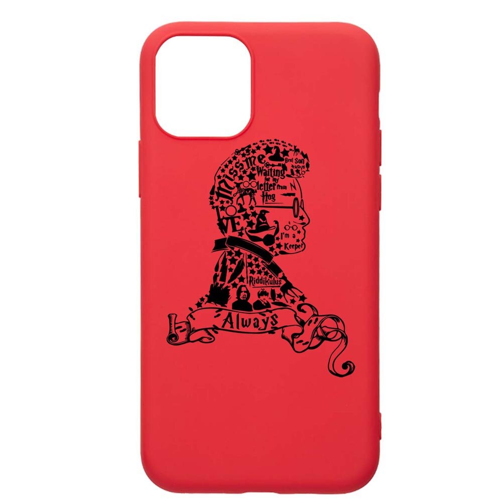 Husa Silicon Compatibila Cu Apple iPhone 11 Pro, Harry Potter face, rezistenta la uzura, anti-alunecare, Red, R855