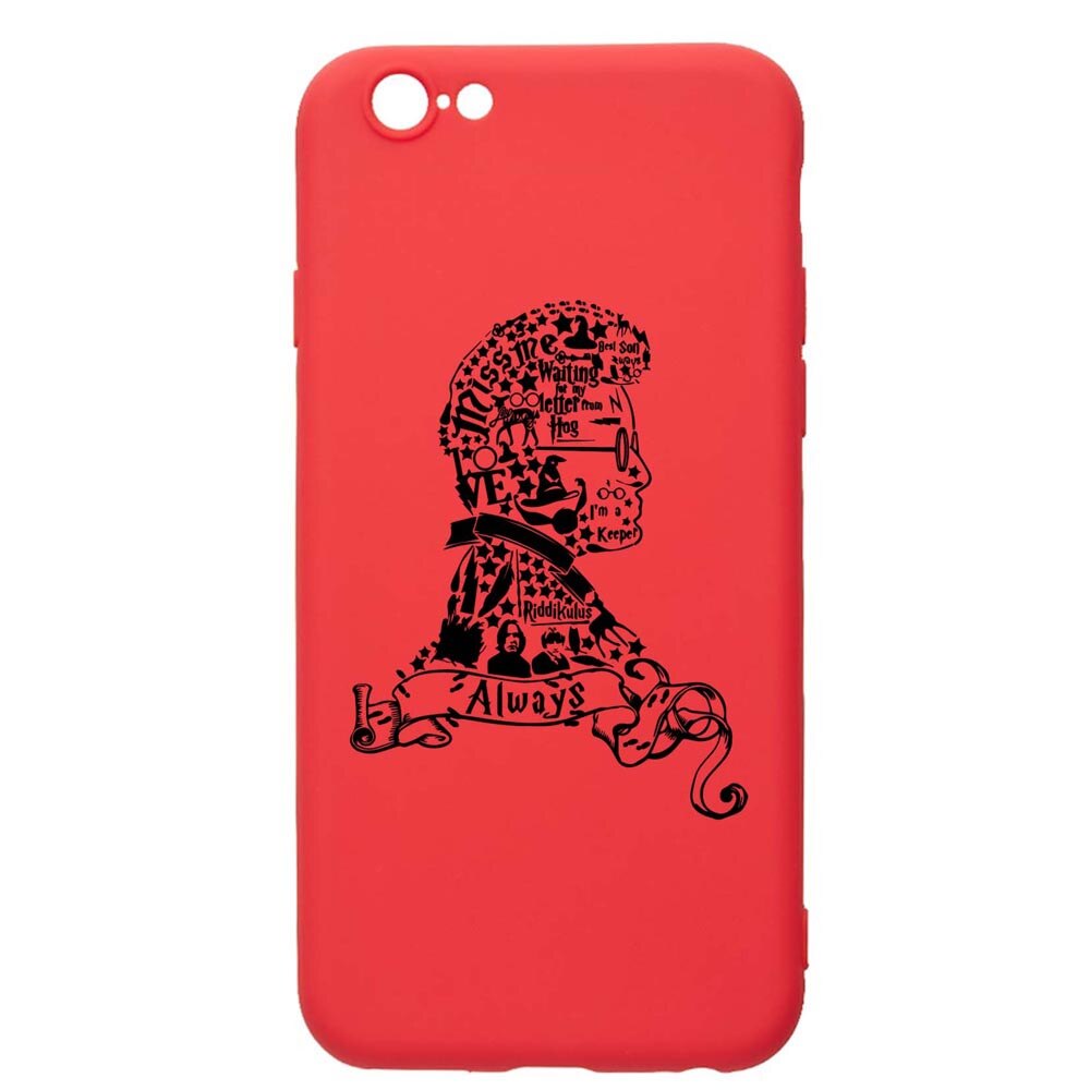 Husa Silicon Compatibila Cu Apple iPhone 6S / 6, Harry Potter face, rezistenta la uzura, anti-alunecare, Red, R855