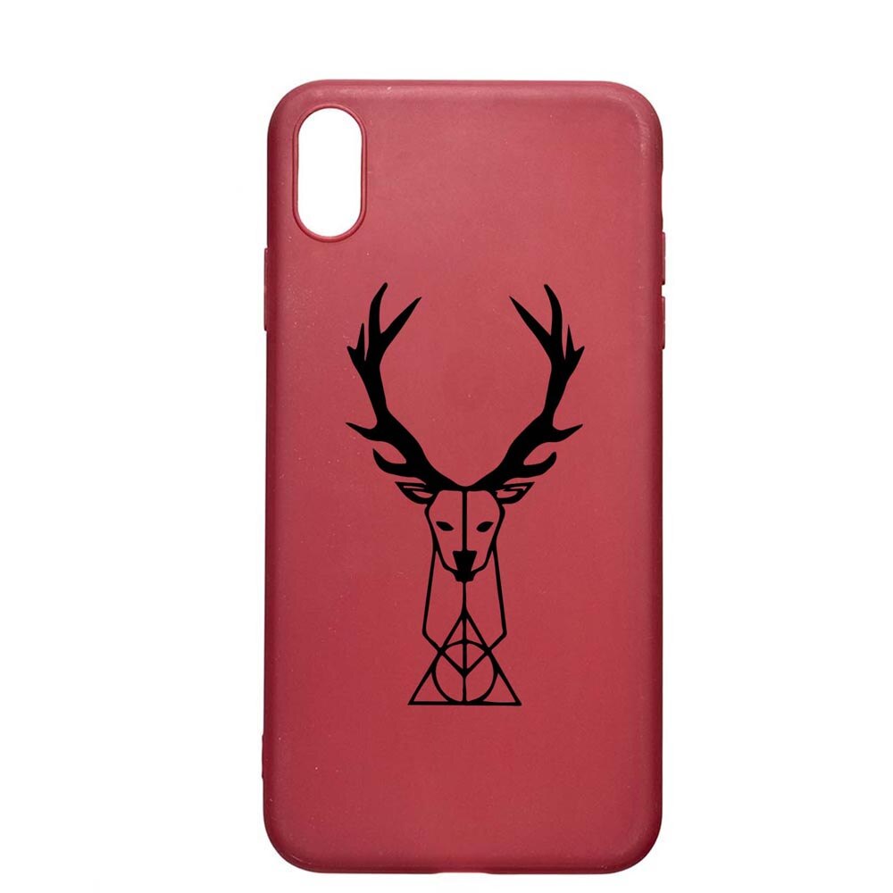 Husa Silicon Compatibila cu Apple iPhone XS Max, Harry Potter Patronus Deer, rezistenta la uzura, anti-alunecare, Pomegranate, PG856