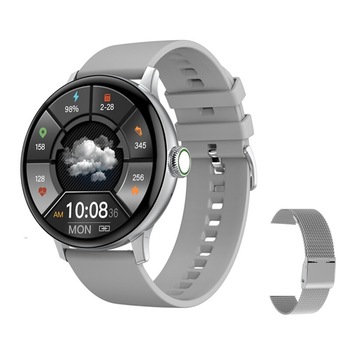 Ceas SmartWatch DT™NOVA, Apelare Bluetooth HD, NOTIFICARI Apeluri/Mesaje, Borderless Full Touch, 24/7 Ritm Cardiac si Fitness Tracker, Multi Sport, Incarcare Wireless, Curea Metalica si Silicon, Silver Edition Ceas SmartWatch DT™NOVA, Apelare Bluetooth HD, NOTIFICARI Apeluri/Mesaje, Borderless Full Touch, 24/7 Ritm Cardiac si Fitness Tracker, Multi Sport, Incarcare Wireless, Curea Metalica si Silicon, Silver Edition