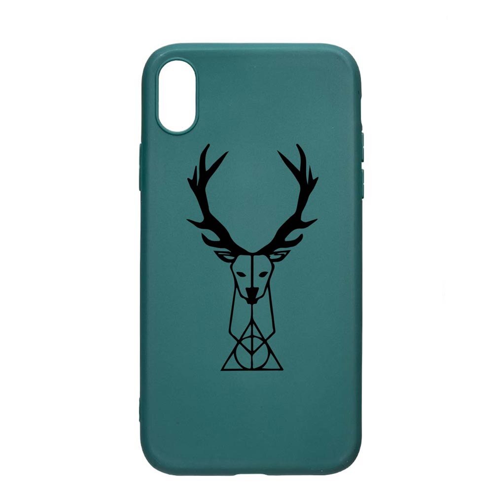 Husa Silicon Compatibila cu Xiaomi Redmi 9A, Harry Potter Patronus Deer, rezistenta la uzura, anti-alunecare, ForestGreen, FG856
