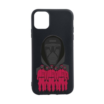 Husa Silicon Compatibila Cu Apple iPhone 12, Squid Game - Front Man And Soldier, rezistenta la uzura, anti-alunecare, B841 Husa Silicon Compatibila Cu Apple iPhone 12, Squid Game - Front Man And Soldier, rezistenta la uzura, anti-alunecare, B841