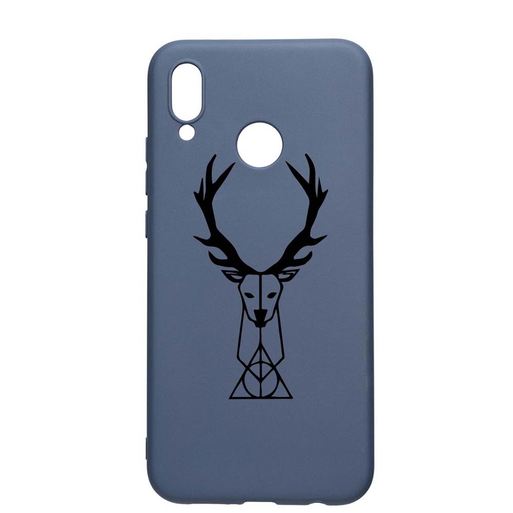 Husa Silicon Compatibila Cu Huawei P20 Lite, Harry Potter Patronus Deer, rezistenta la uzura, anti-alunecare, AlaskanBlue, AB856
