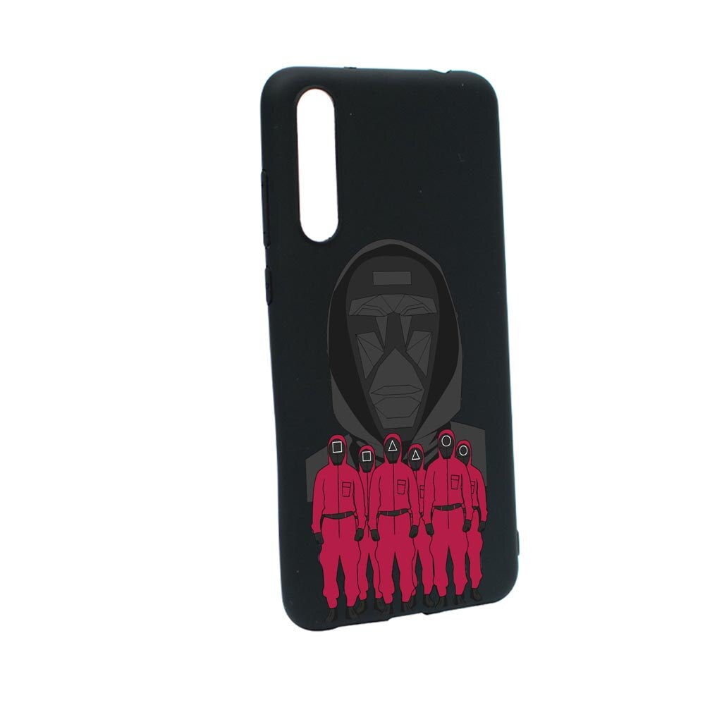 Husa Silicon Compatibila Cu Xiaomi Mi 9 Lite / Mi A3 Lite, Squid Game - Front Man And Soldier, rezistenta la uzura, anti-alunecare, B841