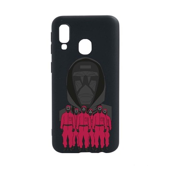 Husa Silicon Compatibila Cu Samsung Galaxy A40, Squid Game - Front Man And Soldier, rezistenta la uzura, anti-alunecare, B841 Husa Silicon Compatibila Cu Samsung Galaxy A40, Squid Game - Front Man And Soldier, rezistenta la uzura, anti-alunecare, B841