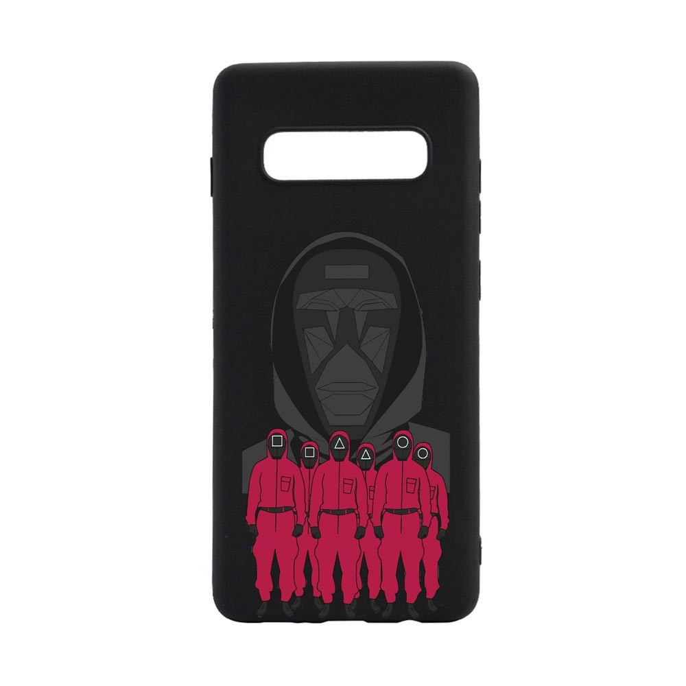 Husa Silicon Compatibila Cu Samsung Galaxy S10, Squid Game - Front Man And Soldier, rezistenta la uzura, anti-alunecare, B841