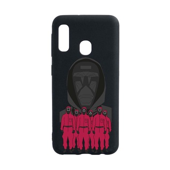 Husa Silicon Compatibila Cu Samsung Galaxy A20E, Squid Game - Front Man And Soldier, rezistenta la uzura, anti-alunecare, B841 Husa Silicon Compatibila Cu Samsung Galaxy A20E, Squid Game - Front Man And Soldier, rezistenta la uzura, anti-alunecare, B841