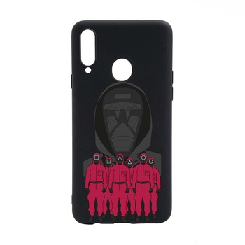 Husa Silicon Compatibila Cu Samsung Galaxy A20S, Squid Game - Front Man And Soldier, rezistenta la uzura, anti-alunecare, B841 Husa Silicon Compatibila Cu Samsung Galaxy A20S, Squid Game - Front Man And Soldier, rezistenta la uzura, anti-alunecare, B841