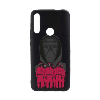 Husa Silicon Compatibila Cu Huawei Y7 2019, Squid Game - Front Man And Soldier, rezistenta la uzura, anti-alunecare, B841 Husa Silicon Compatibila Cu Huawei Y7 2019, Squid Game - Front Man And Soldier, rezistenta la uzura, anti-alunecare, B841