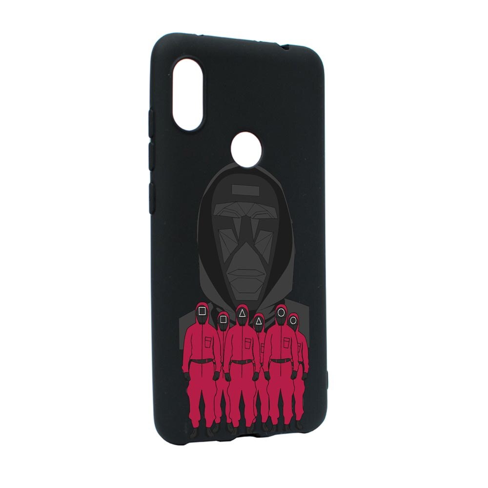 Husa Silicon Compatibila Cu Huawei Y6 2019, Squid Game - Front Man And Soldier, rezistenta la uzura, anti-alunecare, B841