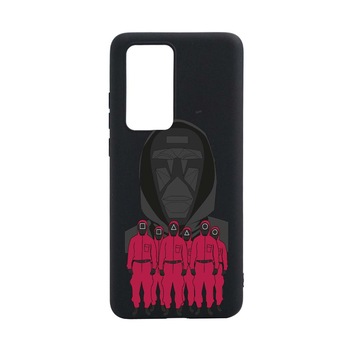 Husa Silicon Compatibila Cu Huawei P40 Pro, Squid Game - Front Man And Soldier, rezistenta la uzura, anti-alunecare, B841 Husa Silicon Compatibila Cu Huawei P40 Pro, Squid Game - Front Man And Soldier, rezistenta la uzura, anti-alunecare, B841