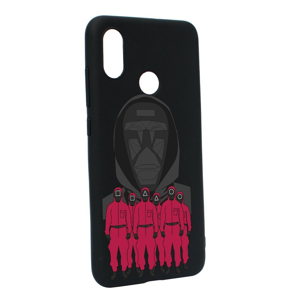 Husa Silicon Compatibila Cu Xiaomi Mi A2 Lite / Redmi 6 Pro, Squid Game - Front Man And Soldier, rezistenta la uzura, anti-alunecare, B841