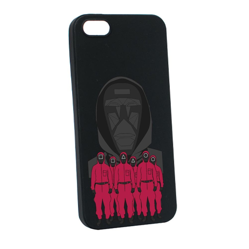 Husa Silicon Compatibila Cu Apple iPhone SE / 5S / 5, Squid Game - Front Man And Soldier, rezistenta la uzura, anti-alunecare, B841